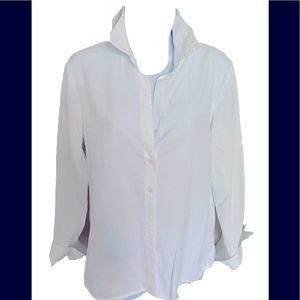 Cloth &Stone Button Down Shirt- XS white, tencel